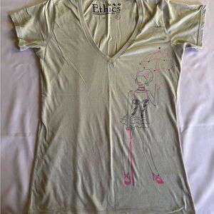 Girly V-neck Tee by Ethics XL